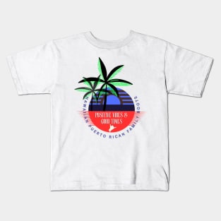 Shaka- Hawaiian Puerto Rican Roots Kids T-Shirt